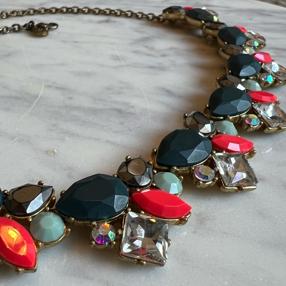 J Crew Multicolor Jewel Necklace